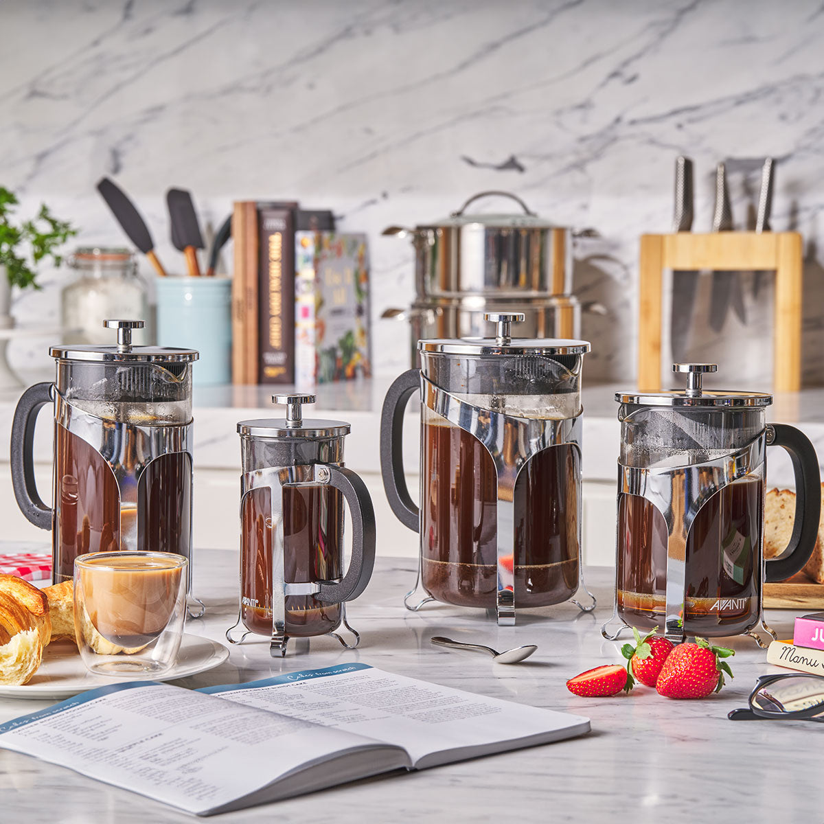 Avanti Cafe Press Glass Coffee Plungers