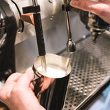 Frothing Milk in the Avanti Stainless Steel Milk Frothing Jug