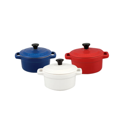 Chasseur Celebration 3 piece Cocotte Set Matte Finish