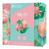 Teas and Cs Tropicana Round Cork Back Coaster 10cm Set of 4 Gift Boxed