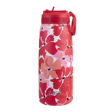 Oasis Stainless Steel D/W Ins. Sports Bottle W/ Sipper Straw Red Poppies