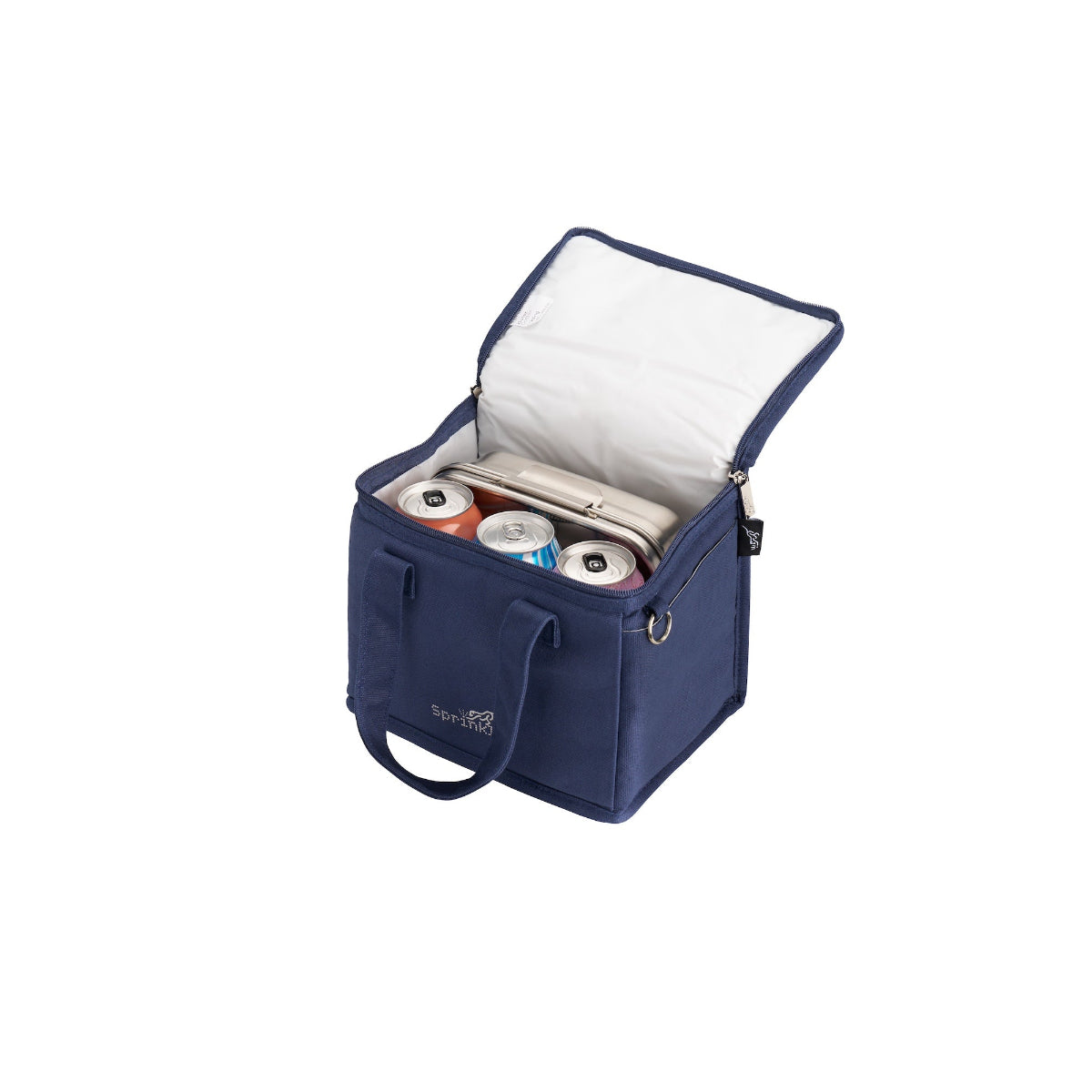 Fergus Insulated Canvas Lunch Bag - Navy