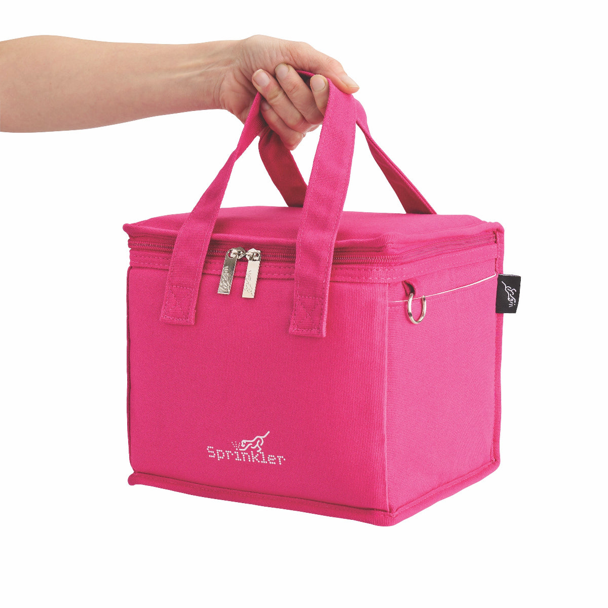 Fergus Insulated Canvas Lunch Bag - Knockout Pink