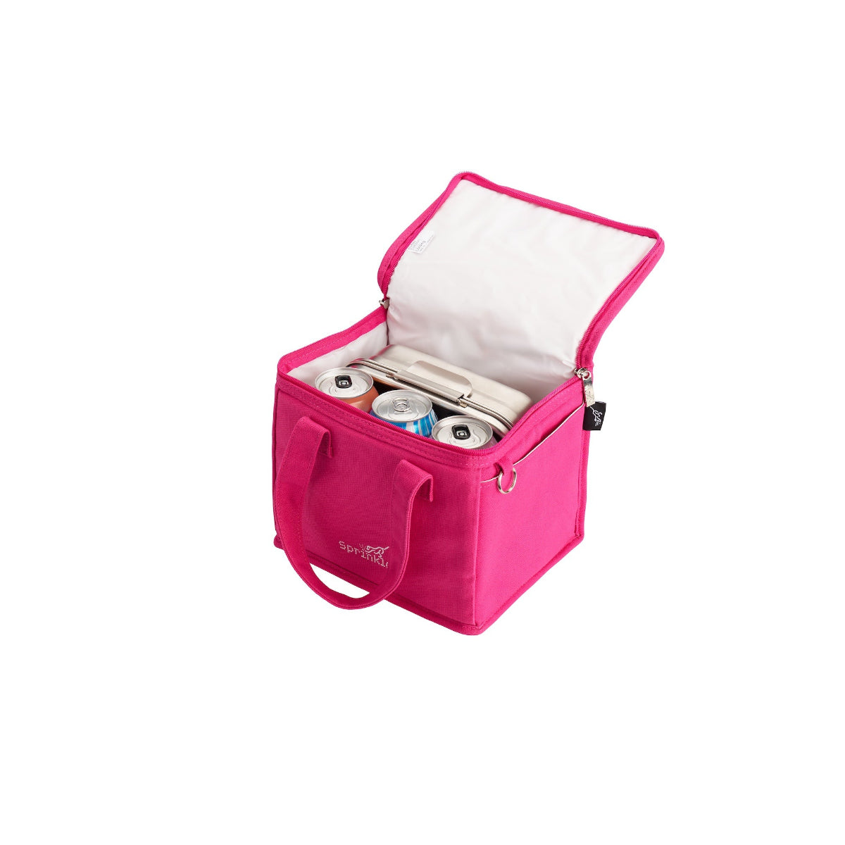 Fergus Insulated Canvas Lunch Bag - Knockout Pink