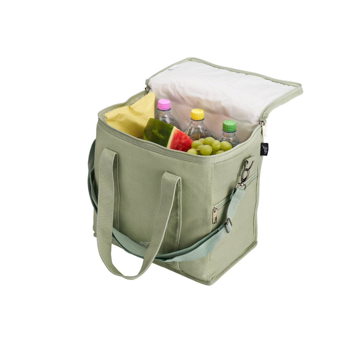 Millie Insulated Canvas Lunch Bag, Medium - Agave