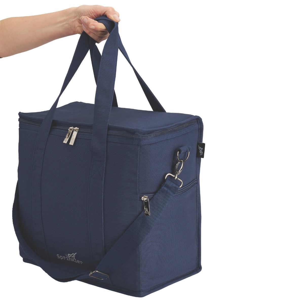 Millie Insulated Canvas Lunch Bag, Medium - Navy