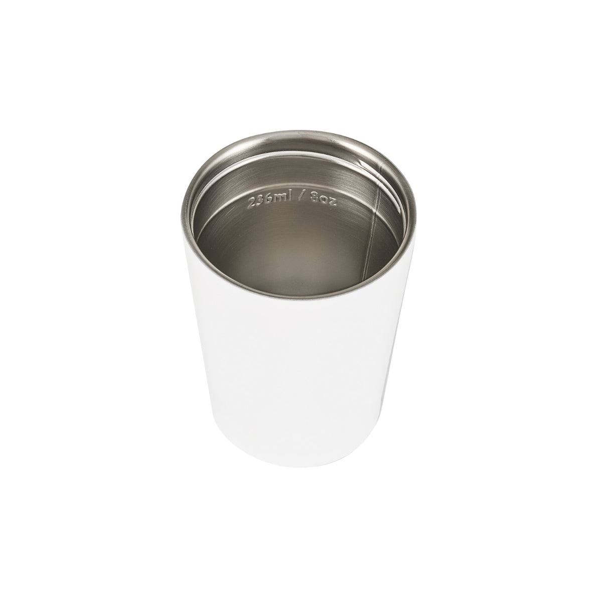 Luna Double Wall Insulated Cup 236ml / 8oz - Brilliant White