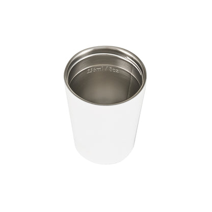 Luna Double Wall Insulated Cup 236ml / 8oz - Brilliant White