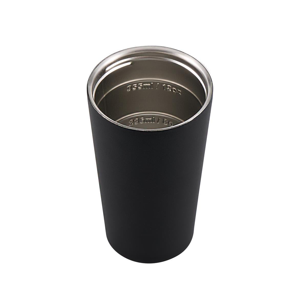 Luna Double Wall Insulated Cup 355ml / 12oz - Black