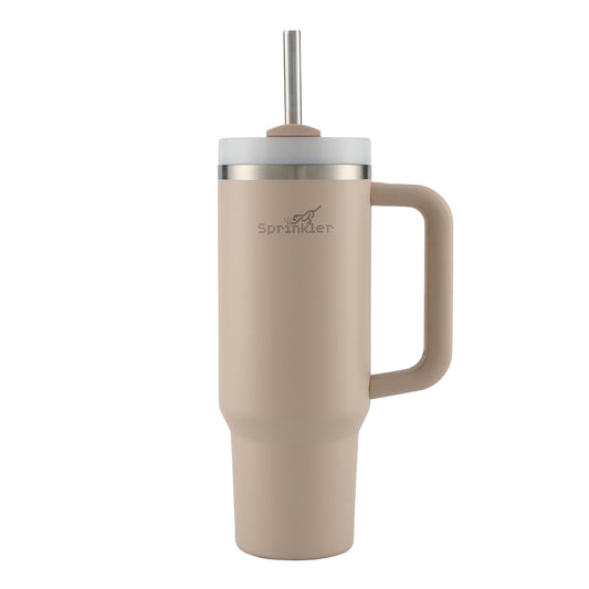 Sprinkler Sunny Insulated Tumbler with Straw Lid 1L - Grey Morn