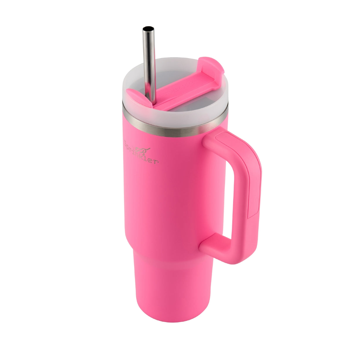 Sprinkler Sunny Insulated Tumbler with Straw Lid 1L - Knockout Pink