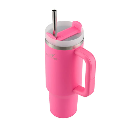 Sprinkler Sunny Insulated Tumbler with Straw Lid 1L - Knockout Pink