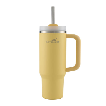 Sprinkler Sunny Insulated Tumbler with Straw Lid 1L - Popcorn