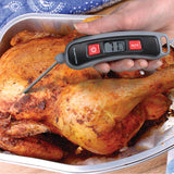 Acurite Digital Instant Read Thermometer with Folding Probe Checking Roast Chicken