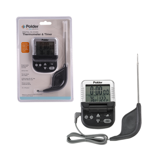 Polder Digital In Oven Thermometer and Timer