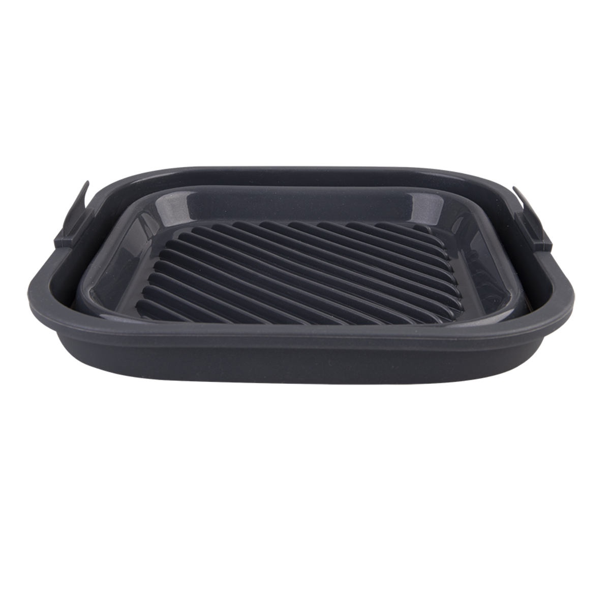 Daily Bake Silicone Square Collapsible Air Fryer Basket Packed Flat