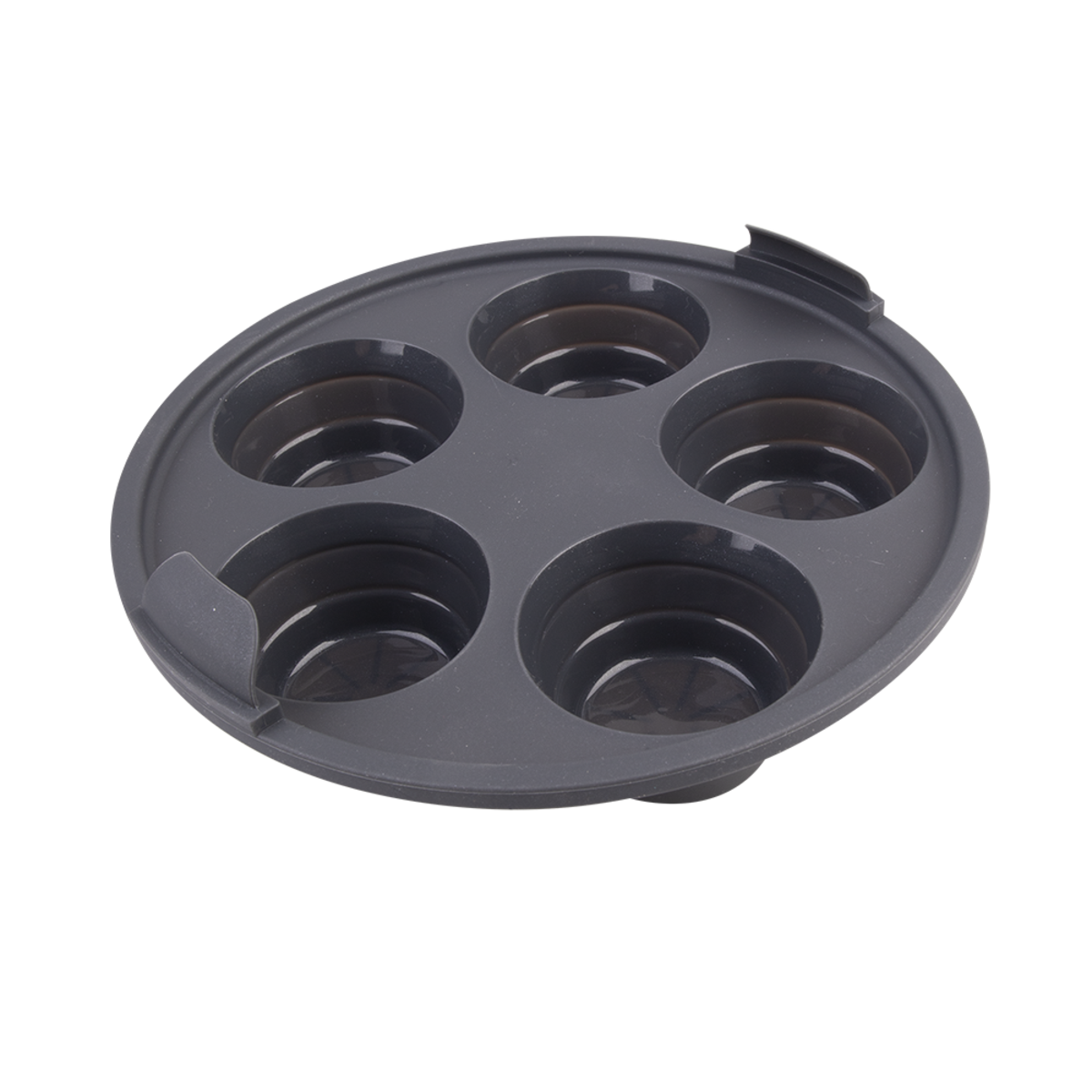 Daily Bake Silicone Round Collapsible 5 Cup Muffin Pan 22cm - Close Up