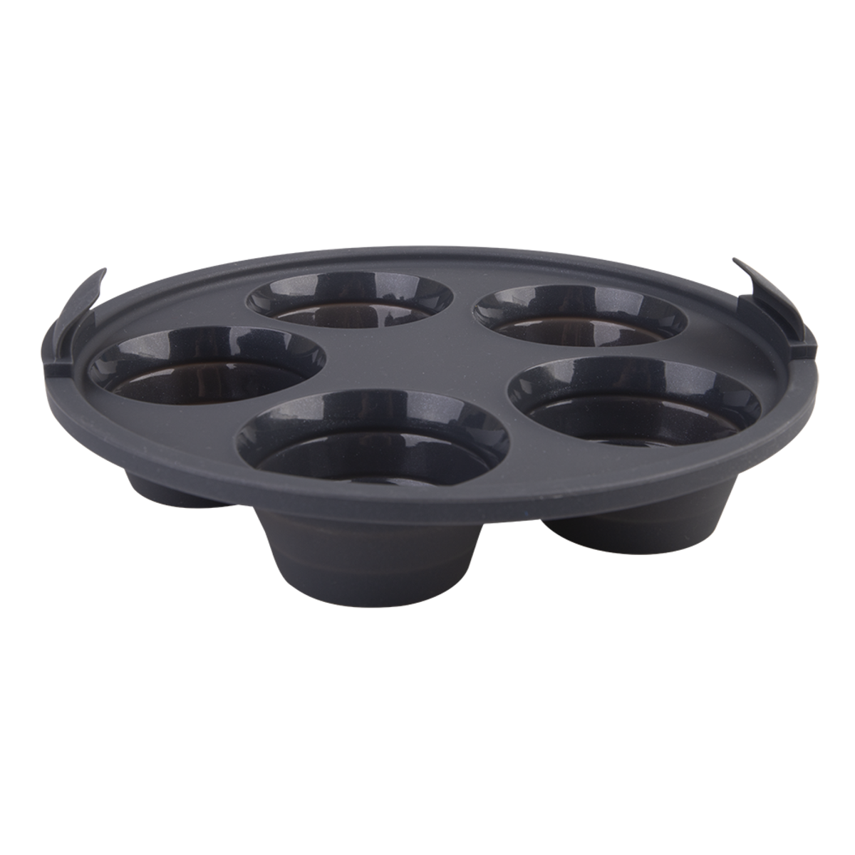 Daily Bake Silicone Round Collapsible 5 Cup Muffin Pan 22cm - Side View