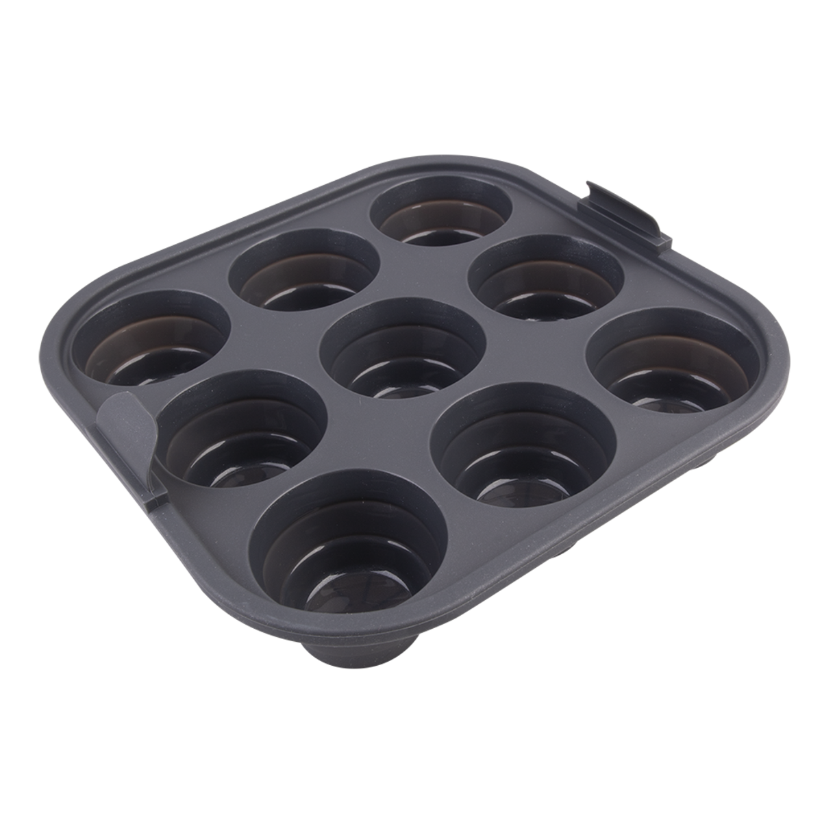Daily Bake Silicone Square Collapsible 9 Cup Mini Muffin Tray