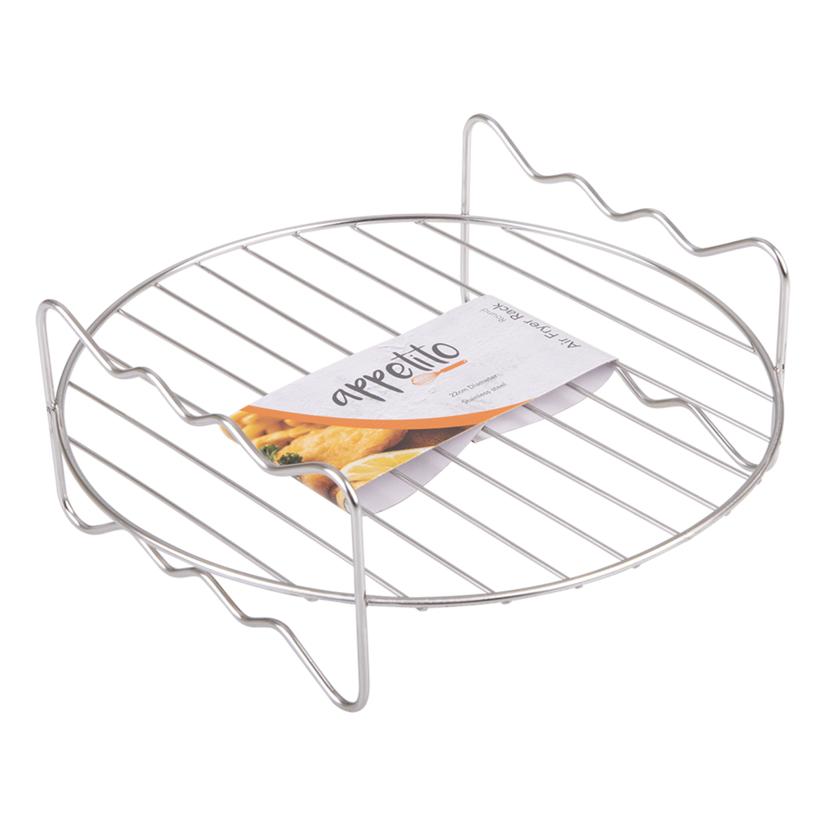 Appetito Round Air Fryer Rack with Sleeve Packaging