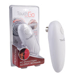 Touch and Go Auto Safety Can Opener White with Packaging on Display