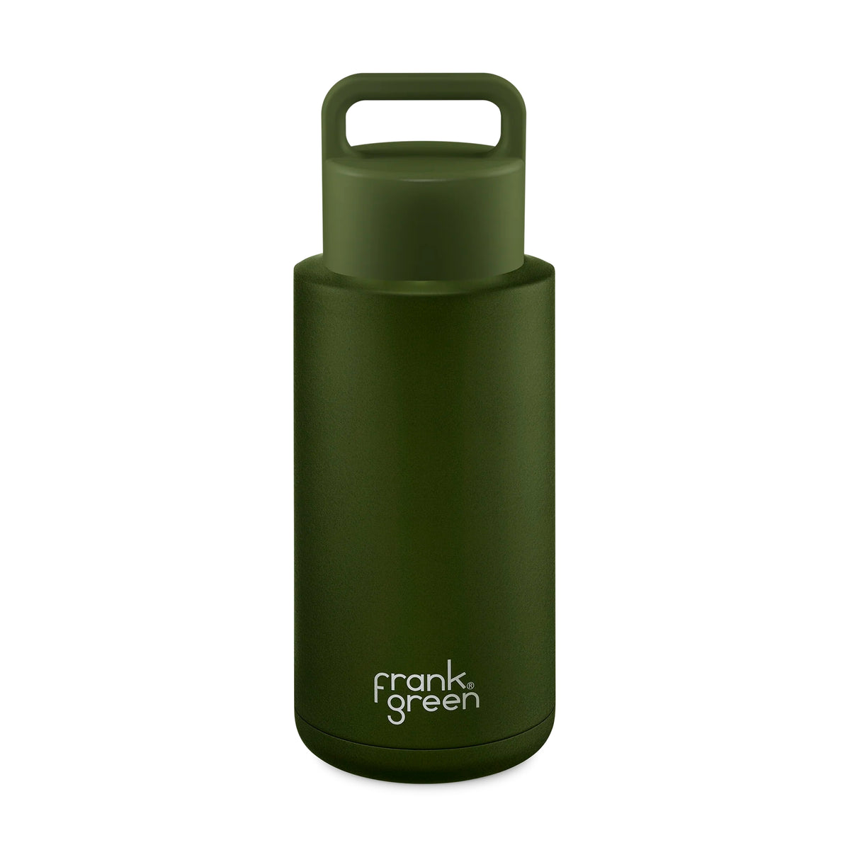 frank green 34oz Reusable Grip Bottle - Khaki