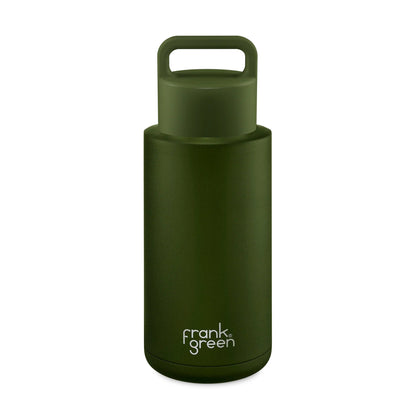 frank green 34oz Reusable Grip Bottle - Khaki