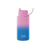 frank green 34oz Stainless Steel Ceramic Reusable Bottle With Flip Straw Lid Wild Orchid