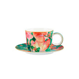 Teas and Cs Tropicana Breakfast Cup and Saucer 400ML Pink Gift Boxed