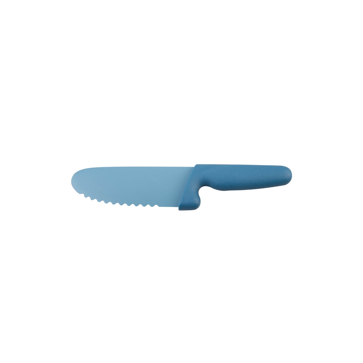 Appetito Kids Safety Knife With Non-Stick Serrated Blade - Blue