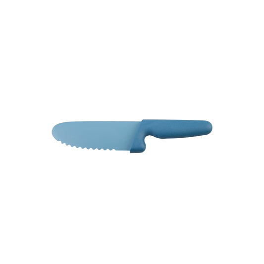 Appetito Kids Safety Knife With Non-Stick Serrated Blade - Blue