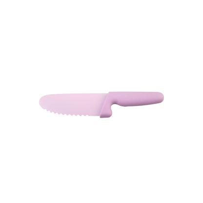 Appetito Kids Safety Knife With Non-Stick Serrated Blade - Pink