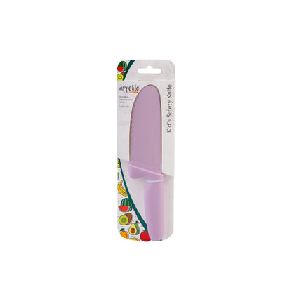 Appetito Kids Safety Knife With Non-Stick Serrated Blade - Pink