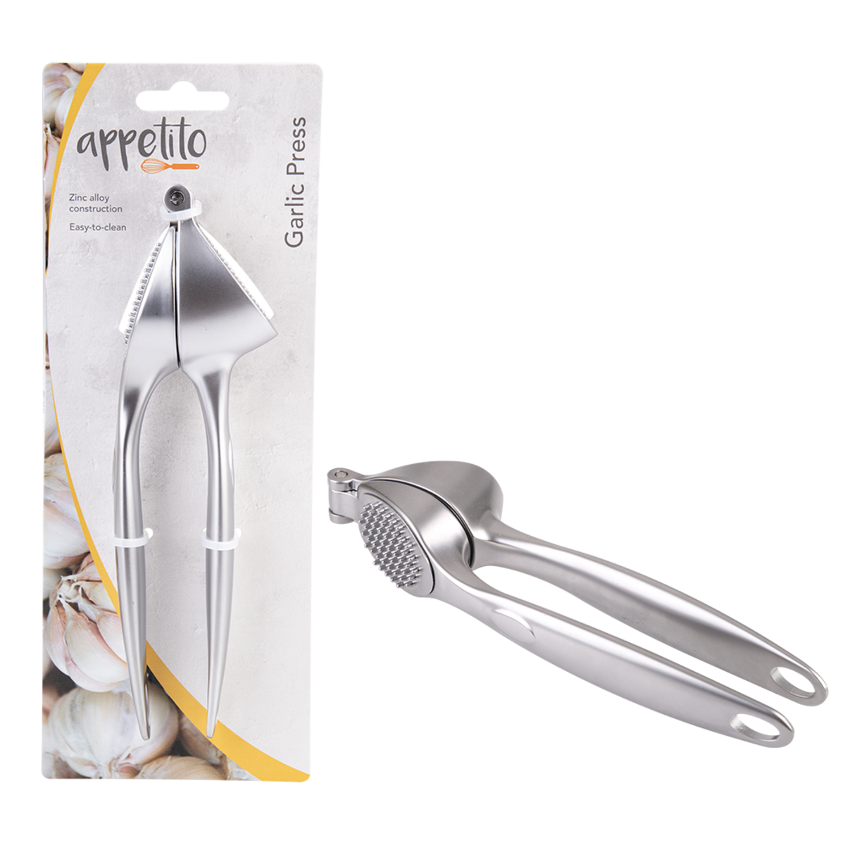 Appetito Easy Clean Garlic Press