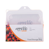 Appetito Silicone Medium Food Storage Bag 470ml - White