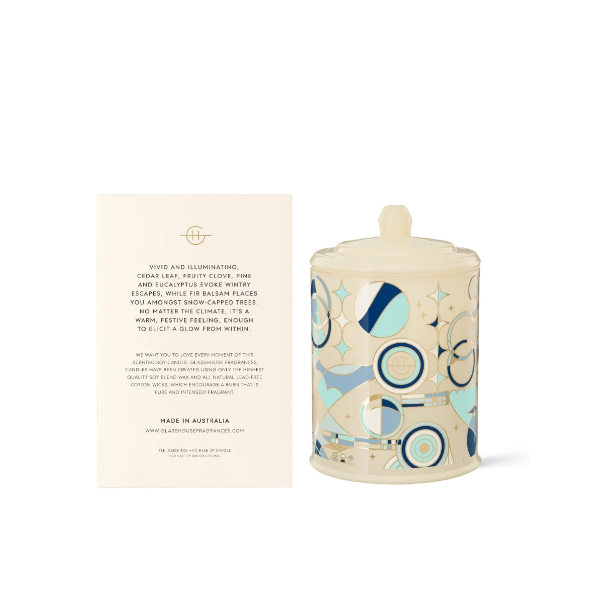 380g Candle - Christmas - White Christmas - 2024 | Glasshouse