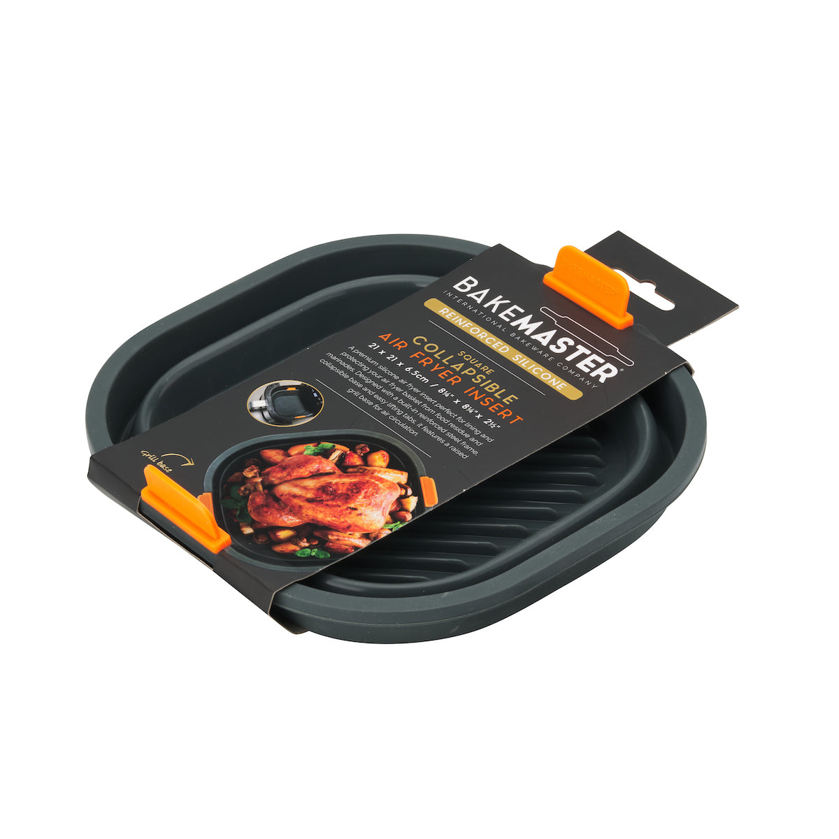 Bakemaster Square Air Fryer Basket 21cm