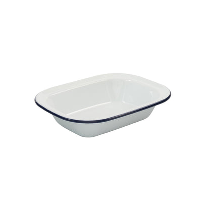 Bakemaster Enamel Rectangular Pie Dish 26 x 19.5 x 5.5cm