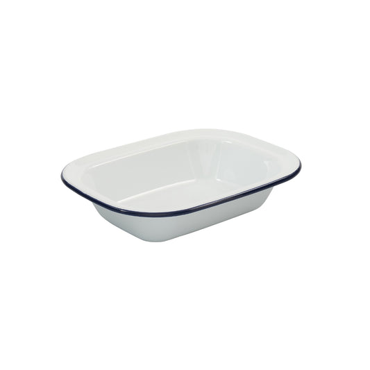 Bakemaster Enamel Rectangular Pie Dish 26 x 19.5 x 5.5cm