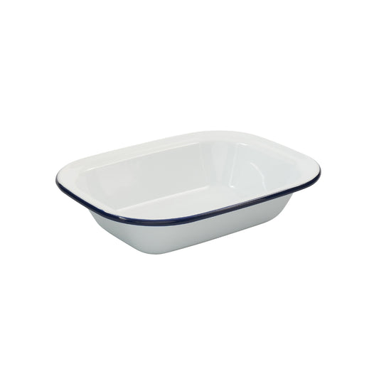 Bakemaster Enamel Rectangular Pie Dish 28 x 20.5 x 6.5cm