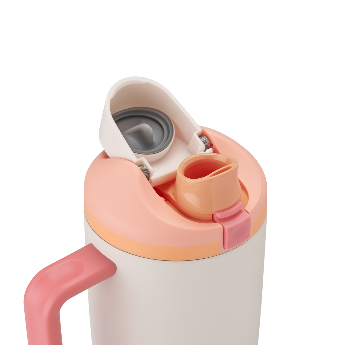 FreeSip Tumbler Stainless Steel Insulated 40oz Sparkling Sherbert (Orange Tan)