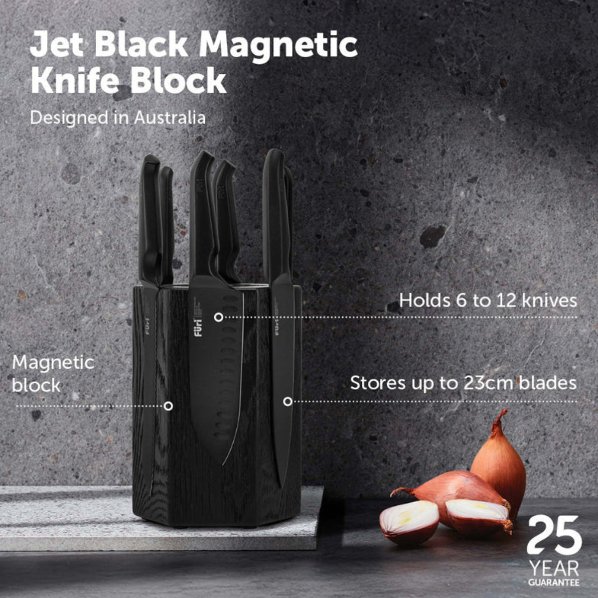 Furi Jet Black Pro Magnetic Hexagonal Block