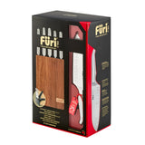 Furi 7 Piece Acacia Knife Block and Sharpener