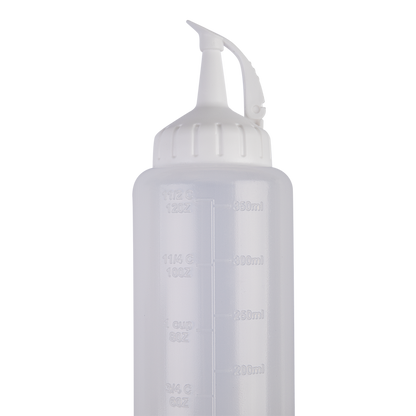 Appetito Plastic Squeeze Bottle with White Top