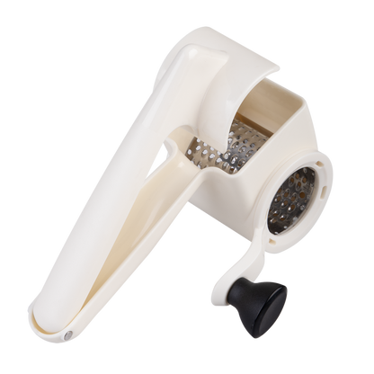 Appetito Rotary Cheese Grater (White with Black Handle)