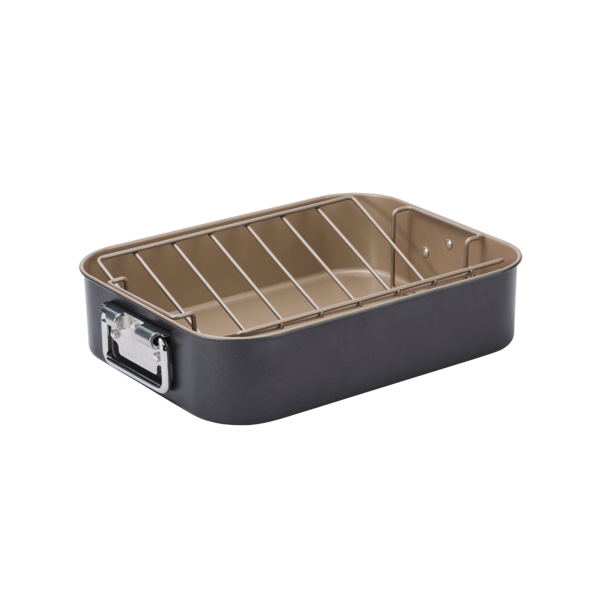 Stanley Rogers Ceramabake Roaster with Rack 33.5 x 46 x 11.5cm