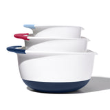 Side view of the Oxo Good Grips 3pce Mixing Bowl Set