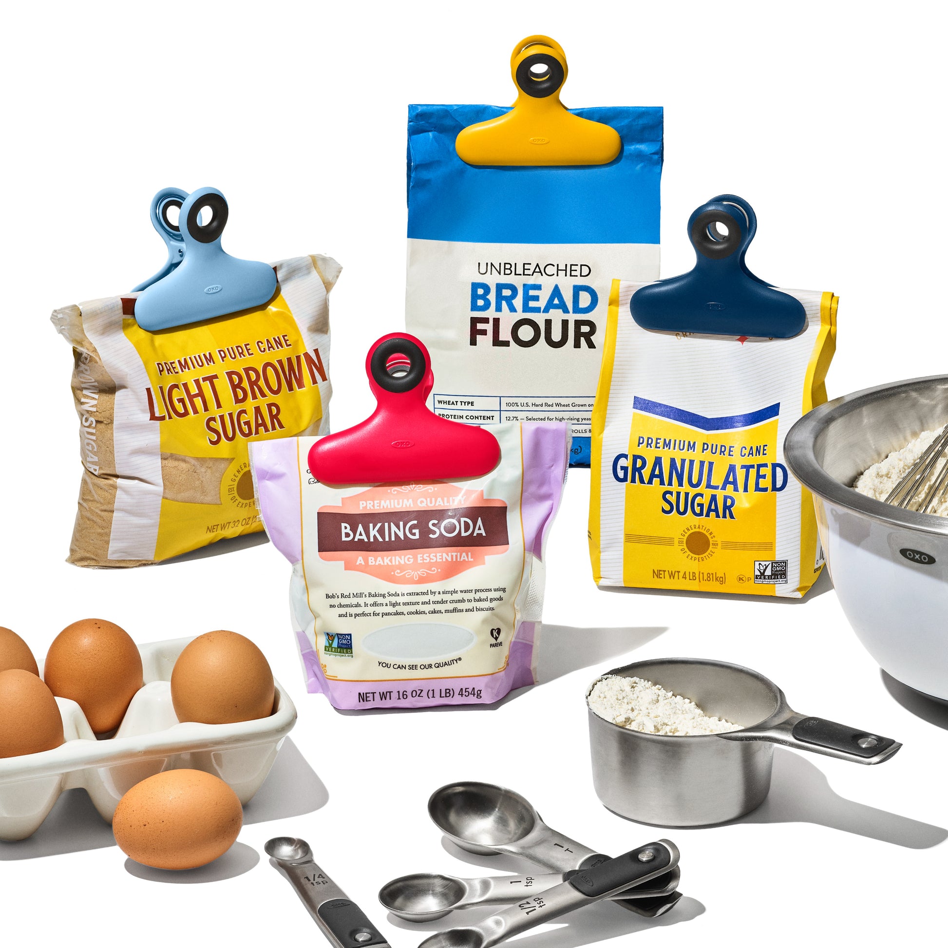 Oxo Good Grips Heavy Duty Clips secure bulk packs in the pantry