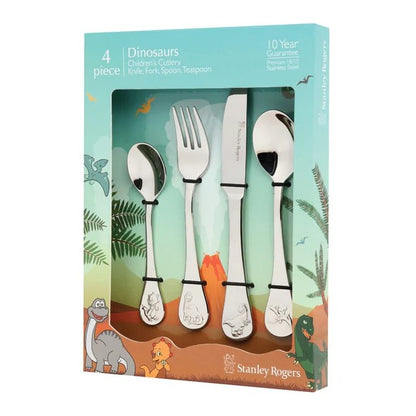 4Pc Kids Cutlery Dinosaur