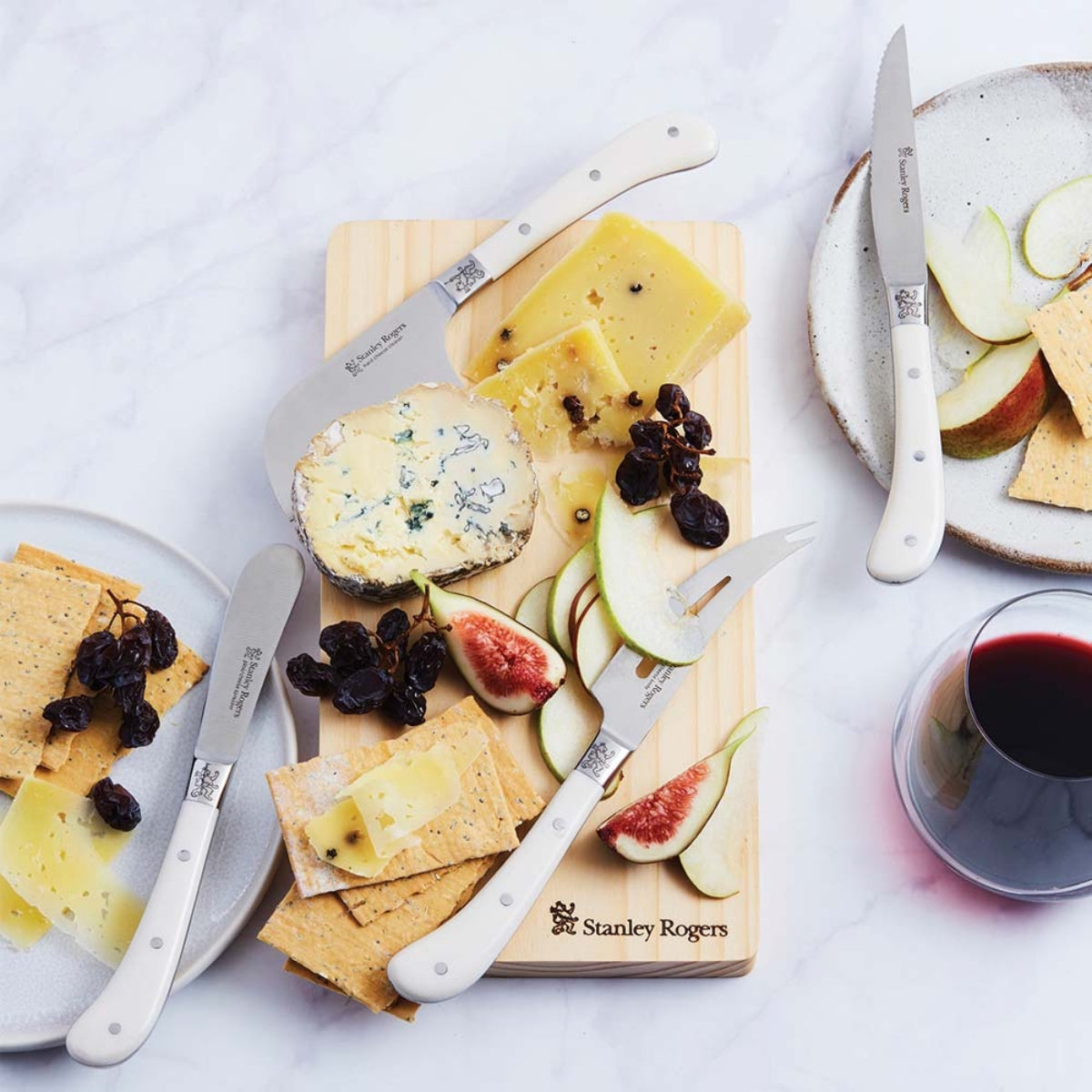 Stanley Rogers Pistol Grip Artisan Steak Knives Cream 4 Piece Set